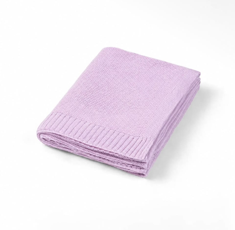 Manta clásica de punto en color lila — Heroz Kids Clothing